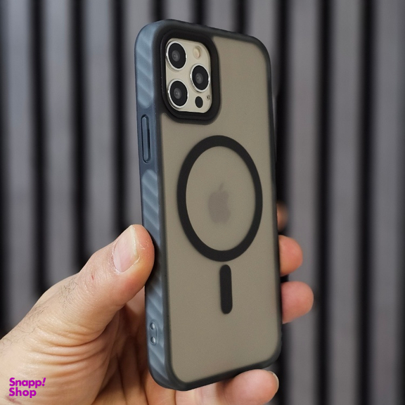 کاور گوشی موبایل فشن مدل مگ سیف مناسب برای اپل iPhone 12 / 12 Pro به همراه گلس صفحه و گلس لنز
