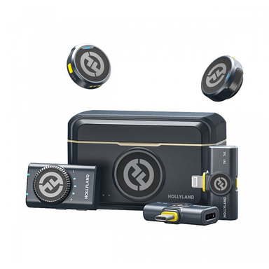 ست کمبو میکروفون بی سیم طرح هولی لند مدل LARK M2 DUO