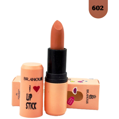رژ لب جامد مات برانوس مدل Long Lasting شماره 602 رنگ قرمز