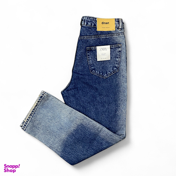 شلوار بگ مردانه طرح ZARA کد 3382 رنگ آبی