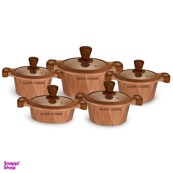 سرویس قابلمه 10 پارچه بلک کوکر کد RAGA 1022 GERD