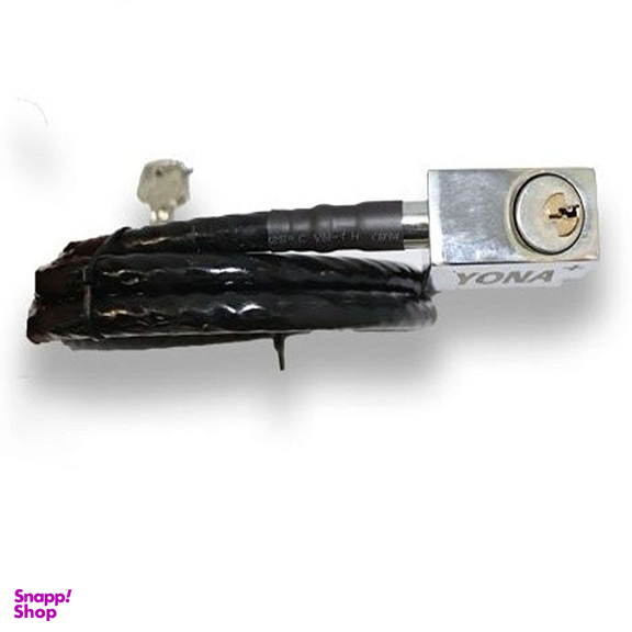 قفل کابلی موتورسیکلت یونا مدل B6 کد 1.5