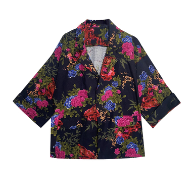 مانتو زنانه مدل نارملا رنگ سرمه ای