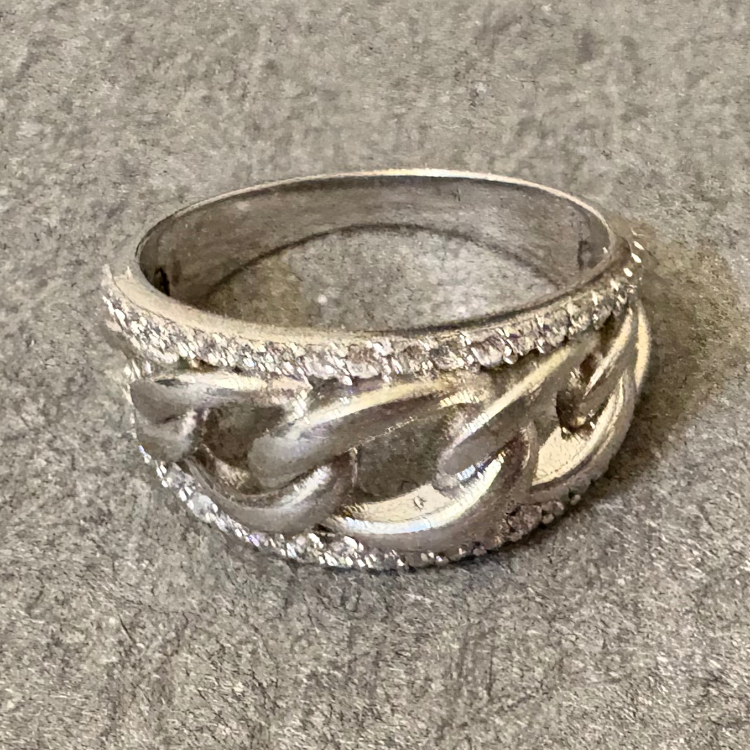 انگشتر نقره زنانه گیرا مدل کارتیه کد G0370-56