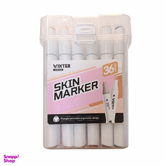 ماژیک راندو 36 رنگ وینتر مدل skinrando36win