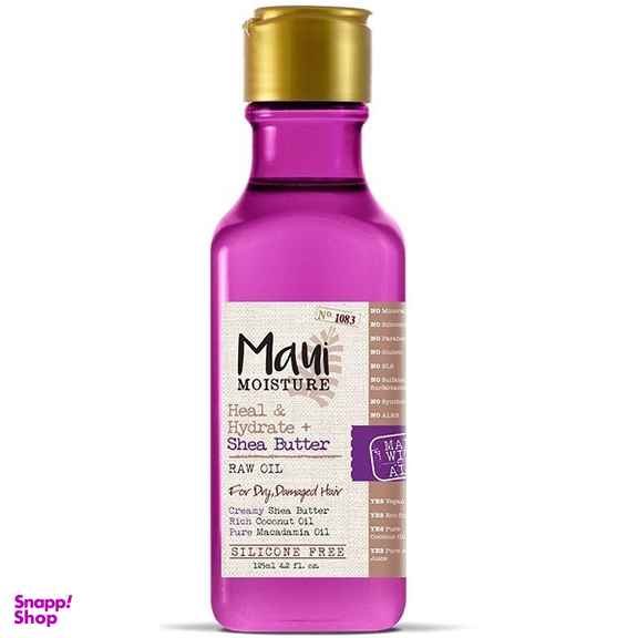 روغن مو آبرسان و تقویت کننده ماوی مدل شی باتر مناسب موهای خشک و آسیب دیده حجم 125 میلی لیتر