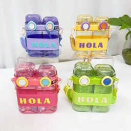 قمقمه دو مخزن بند دار مدل هولا کد 118 ظرفیت 500 میلی‌ لیتر