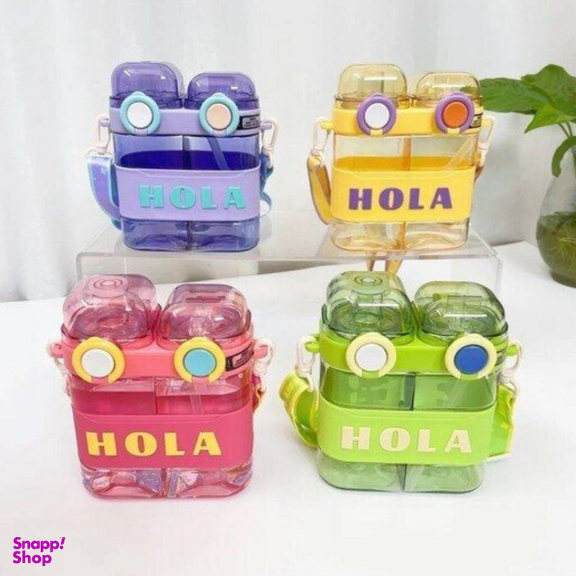 قمقمه دو مخزن بند دار مدل هولا کد 118 ظرفیت 500 میلی لیتر