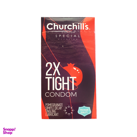 کاندوم چرچیلز مدل 2x Tight بسته 12 عددی