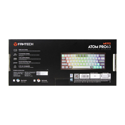 کیبورد گیمینگ فنتک کد Atom pro63 MK912 Blue Switch