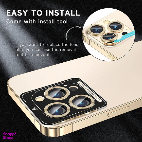 محافظ لنز دوربین بوف مدل HD-ColorLenz مناسب برای گوشی موبایل اپل Iphone 14 Pro Max / 14 Pro
