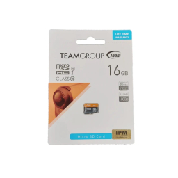 کارت حافظه تیم گروپ مدل MicroSDHC U1 Class 10 کد 001 ظرفیت 16 گیگابایت