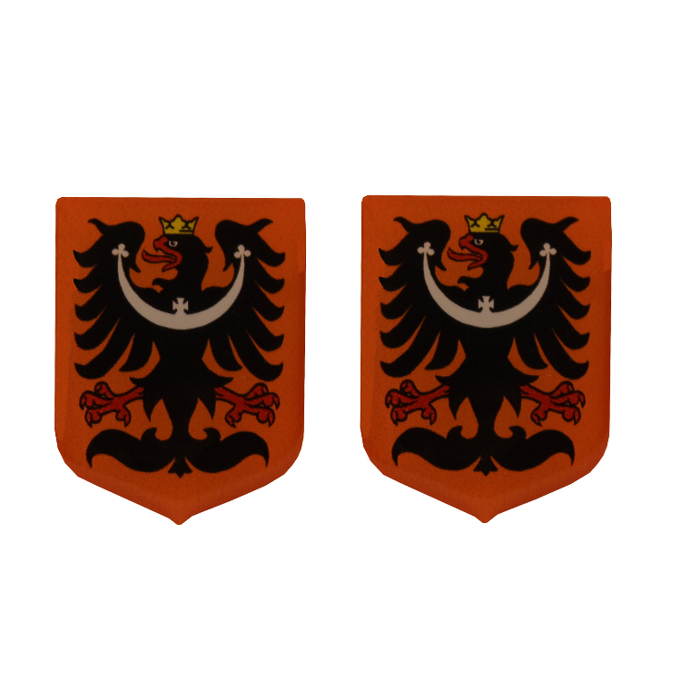 برچسب پلاک خودرو مدل ژله ای طرح عقاب کد ore بسته دو عددی