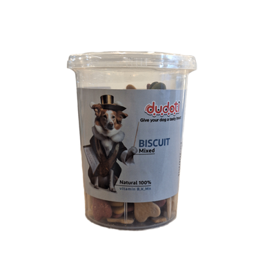 تشویقی سگ دودوتی مدل Biscuit Mixed وزن 150 گرم
