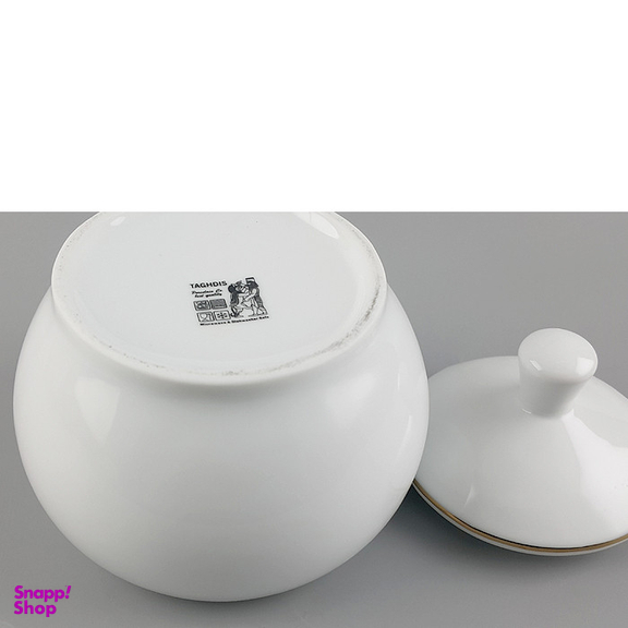 قندان شرکت صنایع چینی تقدیس مدل دوبلین خط طلا