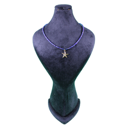 گردنبند زنانه طرح ستاره دریایی مدل دست ساز منجوقی کد 05