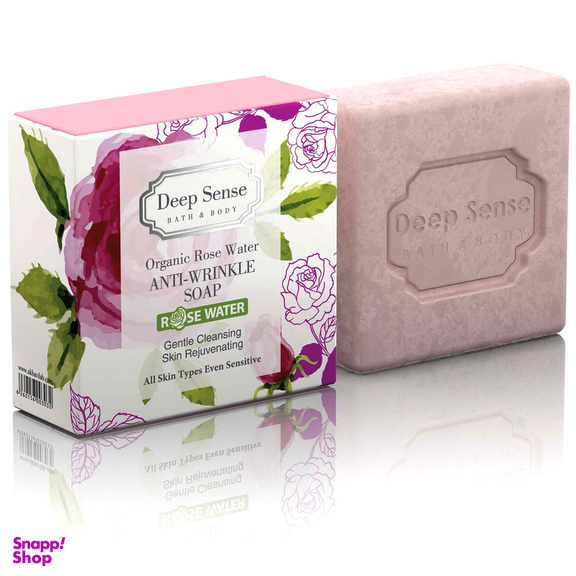 صابون آرایشی دیپ سنس مدل Organic Rose Water وزن 75 گرم