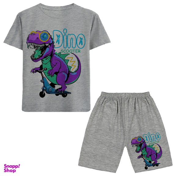 ست تیشرت و شلوارک پسرانه مدل A148 DINO