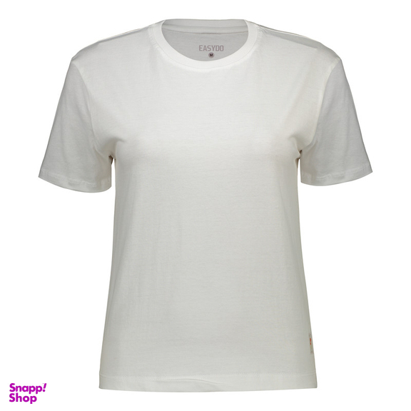 تیشرت آستین کوتاه زنانه ایزی دو مدل 410824100080001100178 رنگ سفید