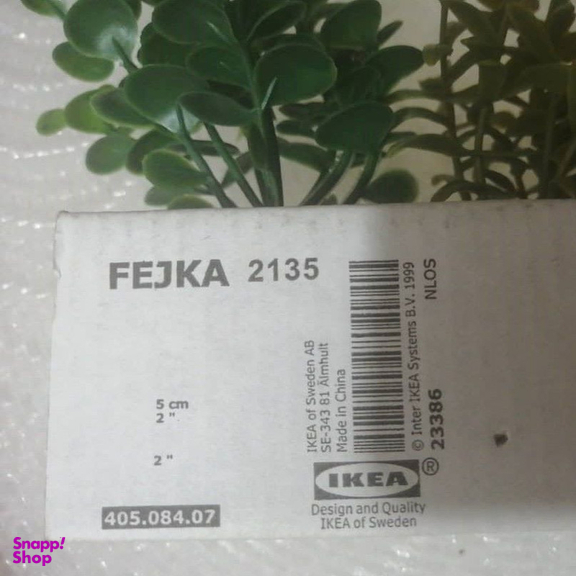 گلدان ایکیا مدل FEJKA کد 405.084.07 مجموعه 3 عددی به همراه گل مصنوعی