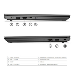 لپ تاپ 15.6 اینچی لنوو مدل V15 G4 IRU-i5 13420H-16GB DDR4-512GB SSD-TN