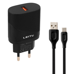 شارژر دیواری لیتو مدل LH-28 به همراه کابل USB-Type C