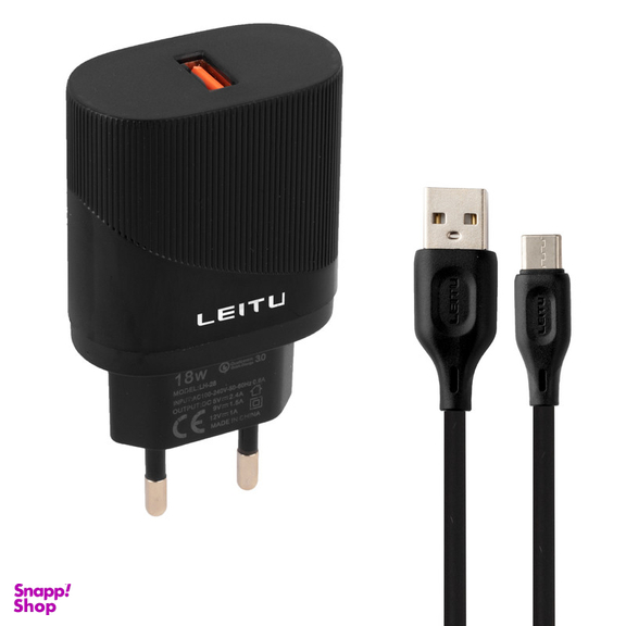 شارژر دیواری لیتو مدل LH-28 به همراه کابل USB-Type C