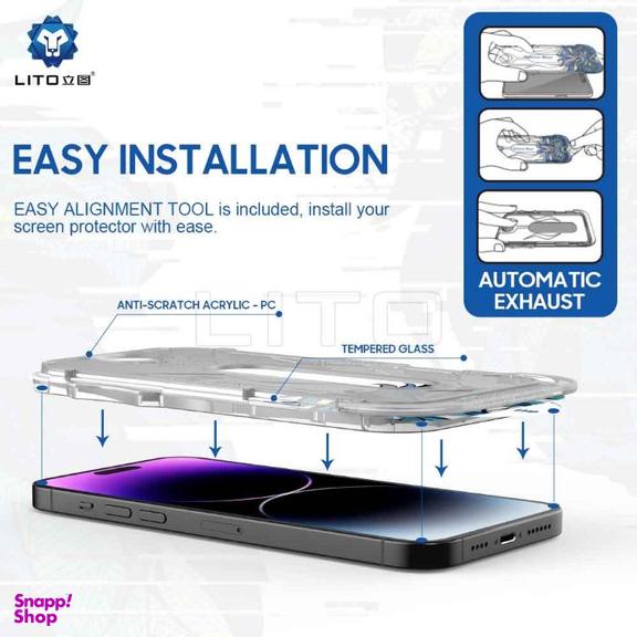 محافظ صفحه نمایش گوشی موبایل لیتو کد Autoinstall مناسب اپل iPhone 16 Pro