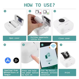 مینی پرینتر حرارتی ناب سل مدل پرتابل شارژی کد Nab-1