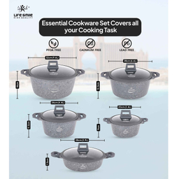 سرویس پخت و پز 10 پارچه لایف اسمایل مدل LIFEP13N-10