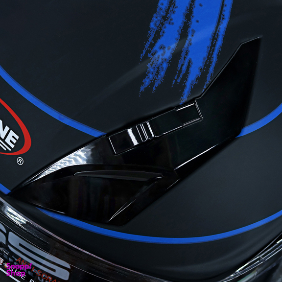 کلاه کاسکت بلوتوث دار ردلاین مدل +939 رنگ مشکی آبی