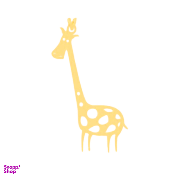 آویز گردنبند طلا 18 عیار دخترانه پانسی طرح زرافه کد Nk98