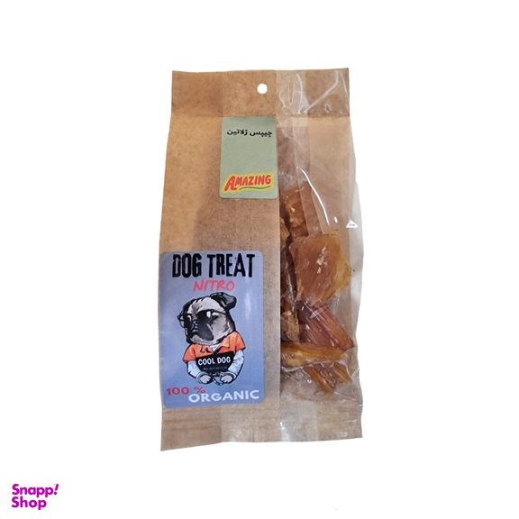 تشویقی سگ نیترو مدل چیپس ژلاتینی وزن 100 گرم
