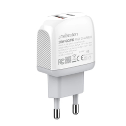 شارژر دیواری 20 وات سیبراتون مدل SW2220C PD به همراه کابل USB-C