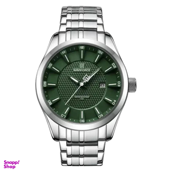 ساعت عقربه ای مردانه نیوی فورس مدل NF8032SGN رنگ نقره ای