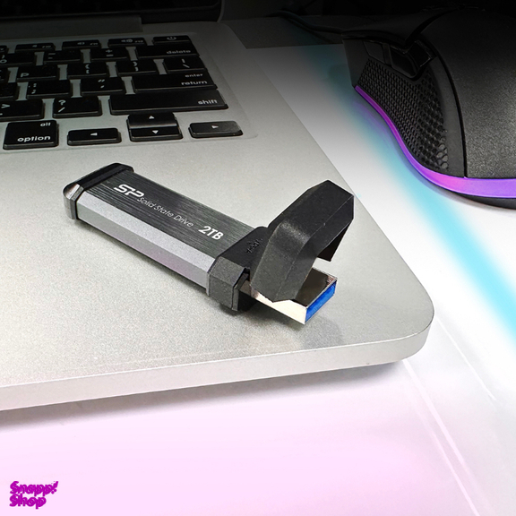 اس اس دی اکسترنال سیلیکون پاور مدل MS70 ظرفیت یک ترابایت به همراه تبدیل USB به Type-C