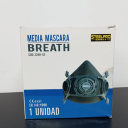 ماسک ایمنی نیم صورت دو فیلتره استیل پرو سیفتی مدل Breath کد 2288-SE