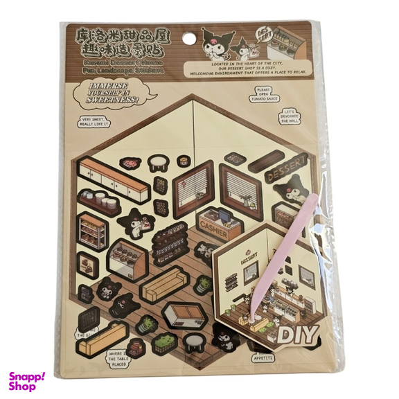 استیکر سه بعدی ساختنی مدل شیرینی سرا کرومی کد 203