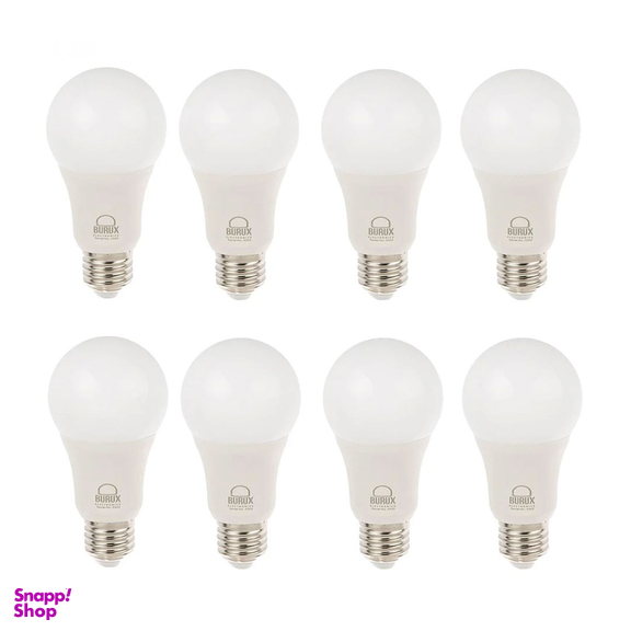 لامپ ال ای دی 10 وات بروکس مدل A-60 پایه E-27 بسته 8 عددی