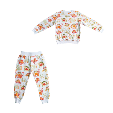 ست سویشرت و شلوار بچگانه طرح چاپ لاک پشت گیزولان