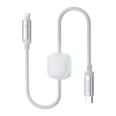کابل شارژر Type-C به Lightning پرودو مدل 2in1 27W Cable with Wireless Watch Charger