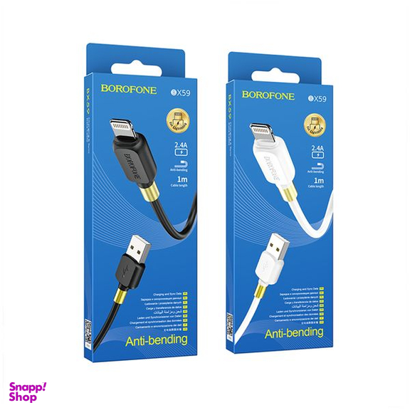 کابل تبدیل USB به لایتنینگ بروفون مدل BX59 طول 1 متر