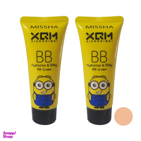 کرم پودر BB میشا مدل Hydration and Silky حجم 65 میلی لیتر مجموعه 2 عددی