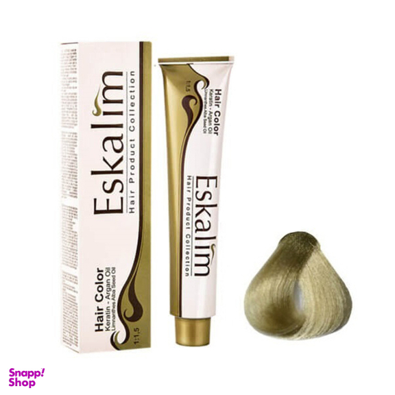 رنگ مو اسکالیم شماره 9.8 رنگ بلوند زیتونی خیلی روشن حجم 100 میلی لیتر