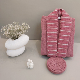 حوله پالتویی ارغوان طرح نارسیس سایز 125