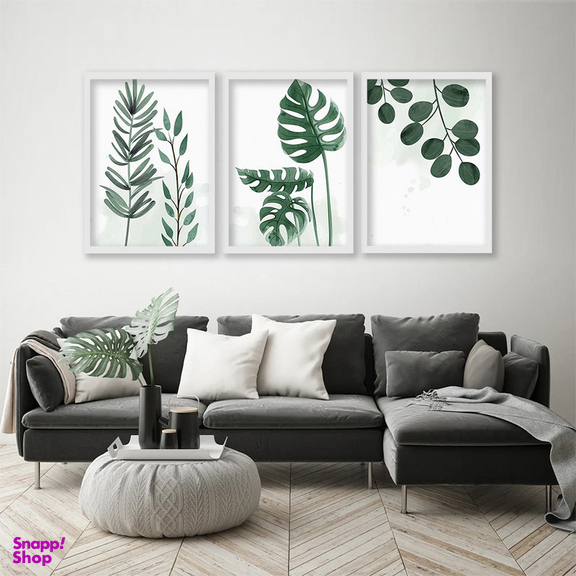 تابلو صبا طرح مدل برگ انجیری کد 126w مجموعه سه عددی