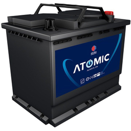 باتری 60 آمپر کوتاه اتمیک سپاهان باتری کد 10207103150101