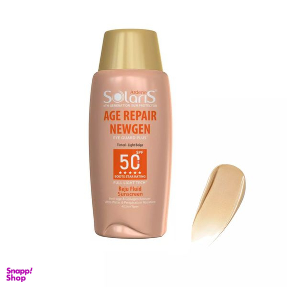 لوسیون ضد آفتاب آردن سولاریس مدل Age Repair newgen Light Beige حجم 75 میلی لیتر