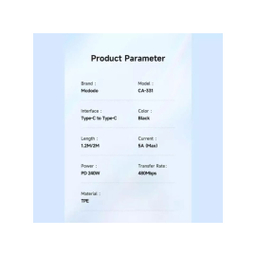 کابل شارژ Type-C به Type-C مک دودو مدل CA-3310 طول ۱.۲ متر