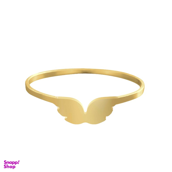 انگشتر طلا 18 عیار زنانه شمیم گلد گالری طرح بال فرشته کد AA 94